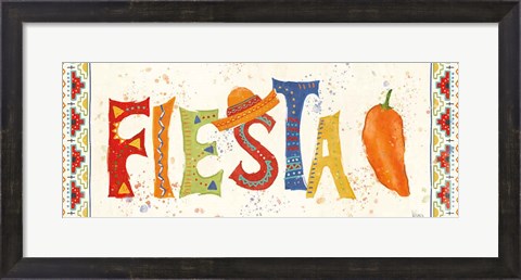 Framed Tex Mex Fiesta VII Print