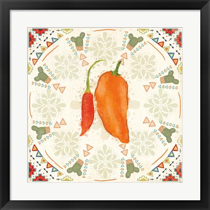 Framed Tex Mex Fiesta VI Print