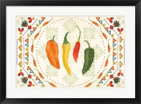 Framed Tex Mex Fiesta I Print