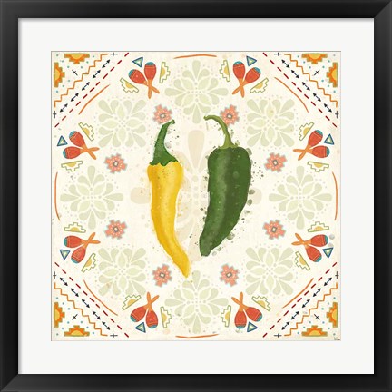 Framed Tex Mex Fiesta III Print