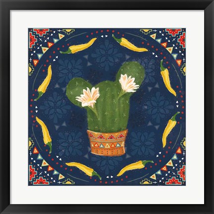 Framed Tex Mex Fiesta IV Dark Print