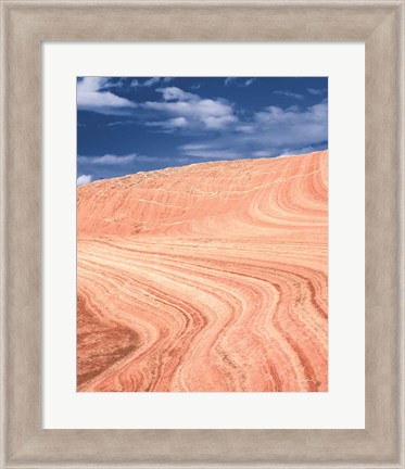 Framed Coyote Buttes V Blush Orange Crop Print