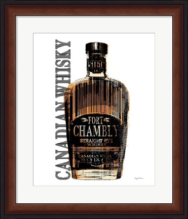 Framed Canadian Whisky Print