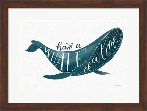 Framed Whale of A Time Print