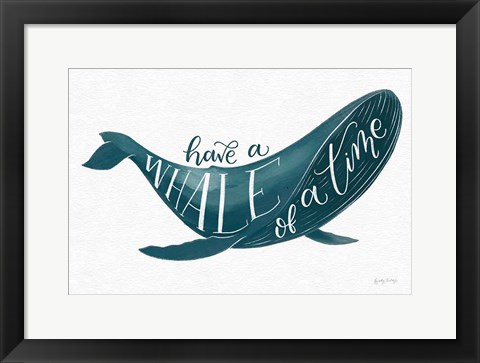 Framed Whale of A Time Print