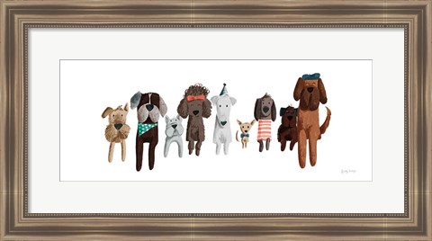 Framed Picnic Pets Dogs III Print
