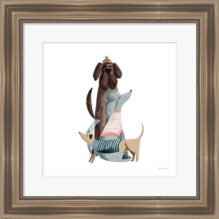 Framed Picnic Pets Dogs II Print