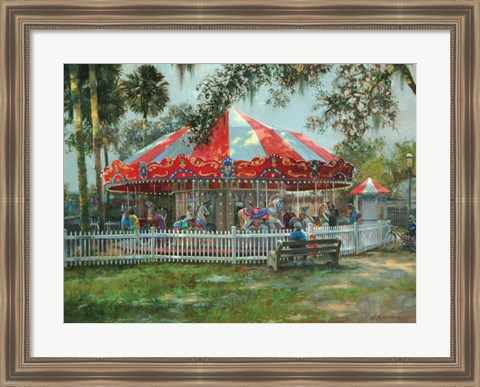 Framed J &amp; S Carousel Print