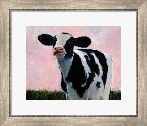 Framed Looking At You - Cow Print