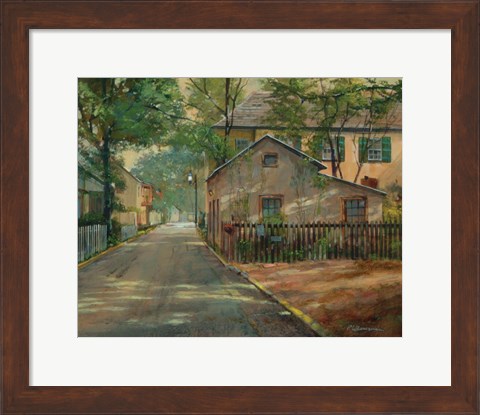 Framed Little House on Spanish Street Print