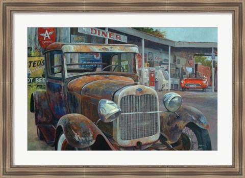 Framed Pit Stop Print