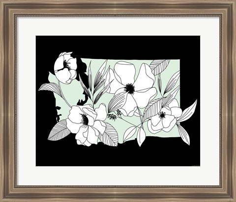 Framed Washington Flowers Print