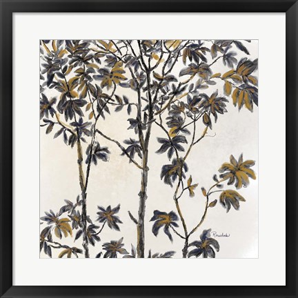 Framed Leafy Treetop II Print