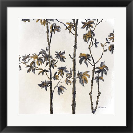 Framed Leafy Treetop III Print