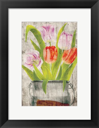 Framed Tulips III Print