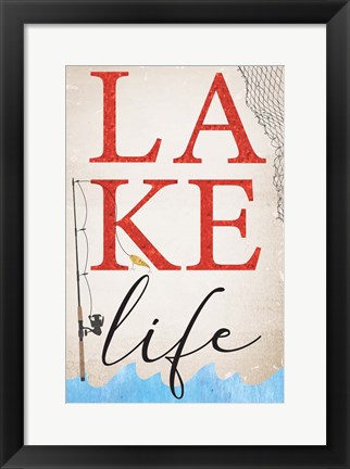 Framed Lake Life Print