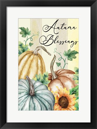 Framed Autumn Blessings Print