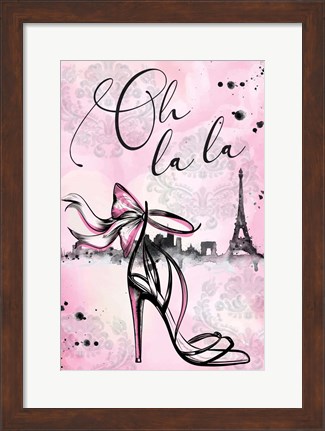 Framed Oh La La Print