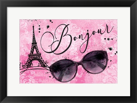 Framed Bonjour Print