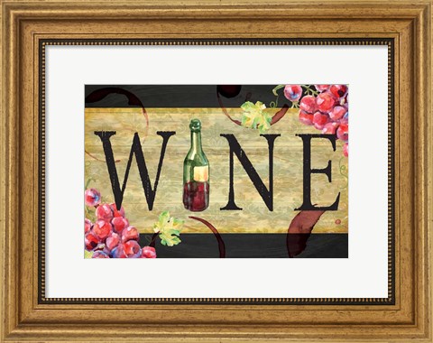 Framed Wine Print