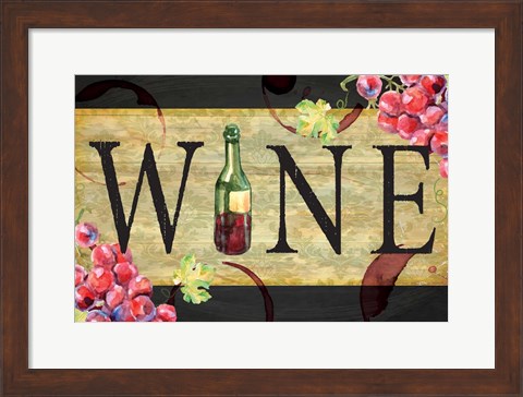 Framed Wine Print