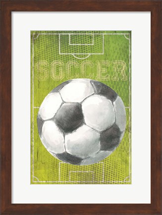 Framed Soccer Print