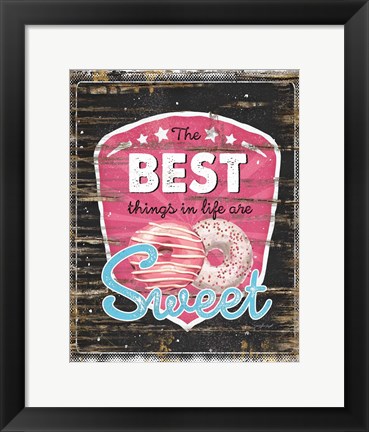 Framed Best Things in Life Print