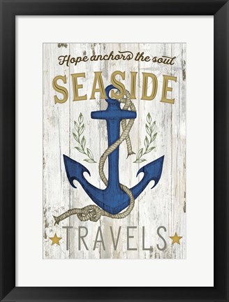 Framed Seaside Travels Print