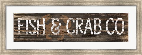 Framed Fish &amp; Crab Co. Print