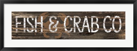 Framed Fish &amp; Crab Co. Print