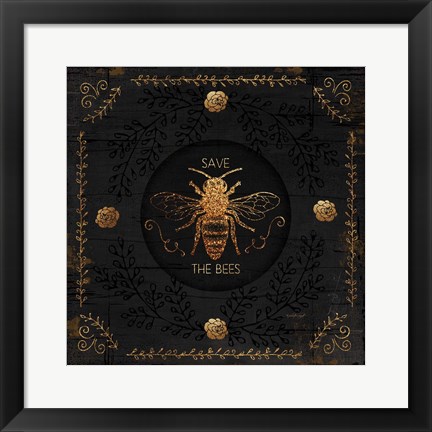 Framed Save the Bees Print