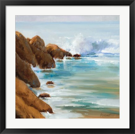 Framed Crashing Waves Print