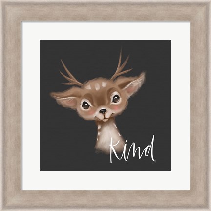 Framed Kind Deer Print