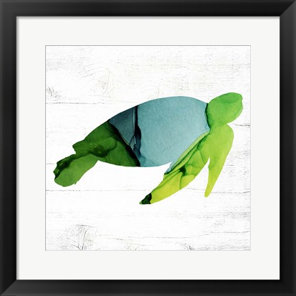 Framed Sea Turtle Print