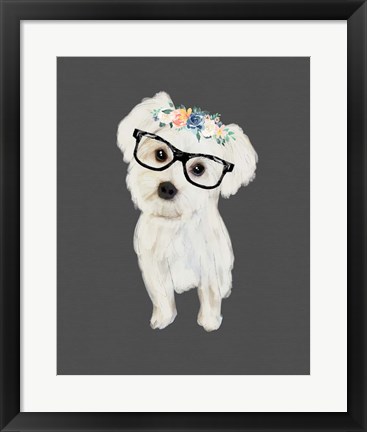 Framed Morkie Print