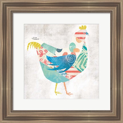 Framed Rooster Print