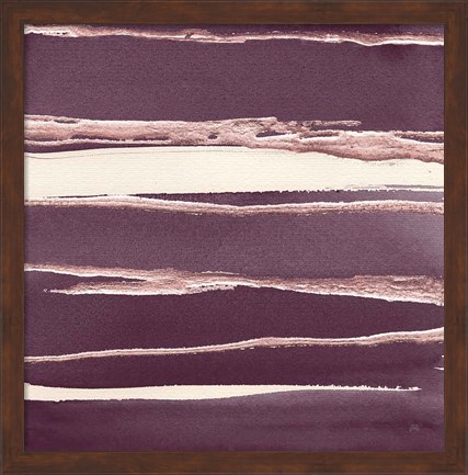 Framed Rose Gold II Purple Print
