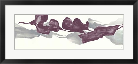 Framed Plum and Gray IV Print