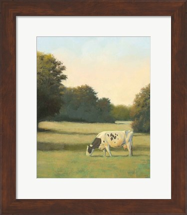 Framed Morning Meadows I Print