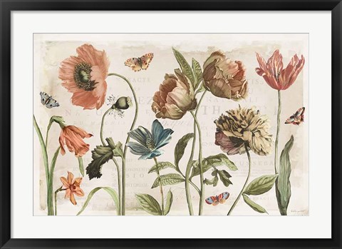 Framed Antiquarian Blooms I Print