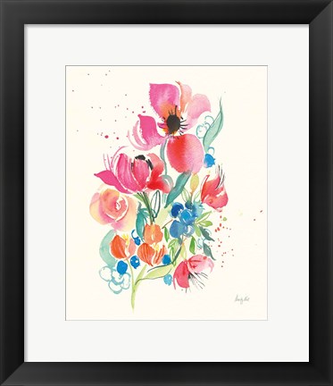 Framed Bright Bouquet Print