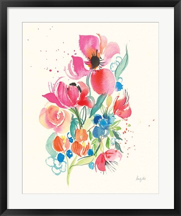 Framed Bright Bouquet Print