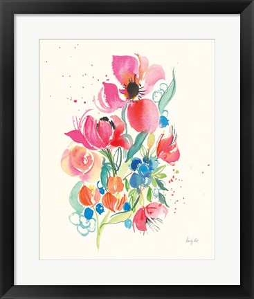 Framed Bright Bouquet Print