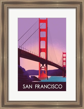 Framed San Francisco I Print