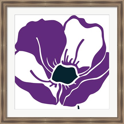 Framed Pop Art Floral VI Print