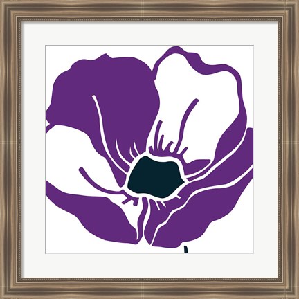 Framed Pop Art Floral VI Print