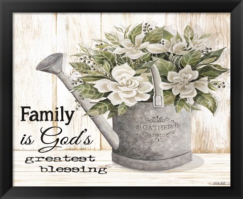 Framed Family is God&#39;s Greatest Blessing Print