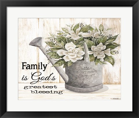 Framed Family is God&#39;s Greatest Blessing Print