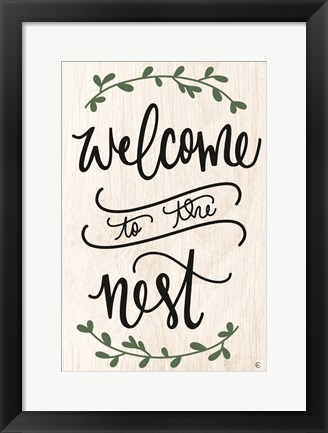 Framed Welcome to the Nest Print