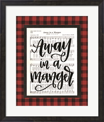 Framed Away in a Manger Print